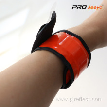 Elastic Safety Fluo Orange PVC Wrist Strap